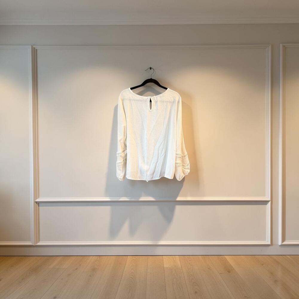 AB Studio women’s blouse size xl white